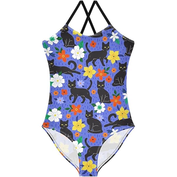 Amazon.com: Toddler White Daisy Flower One Piece Swimsuits